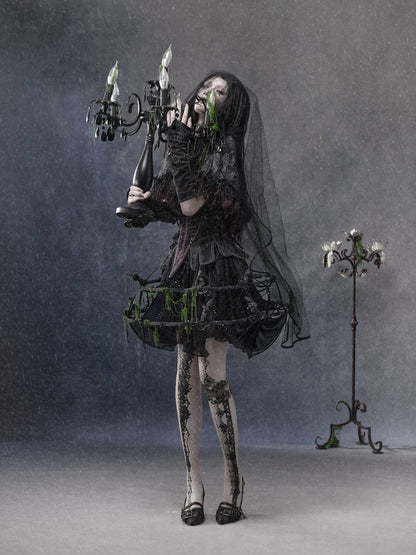 Legacy Of The Dead Gothic Dark Victorian Cloak Layered Over【s0000018603】