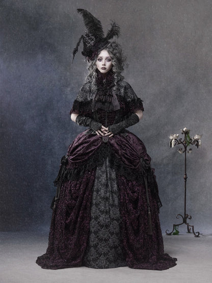 Legacy Of The Dead Gothic Dark Victorian Cloak Layered Over【s0000018603】