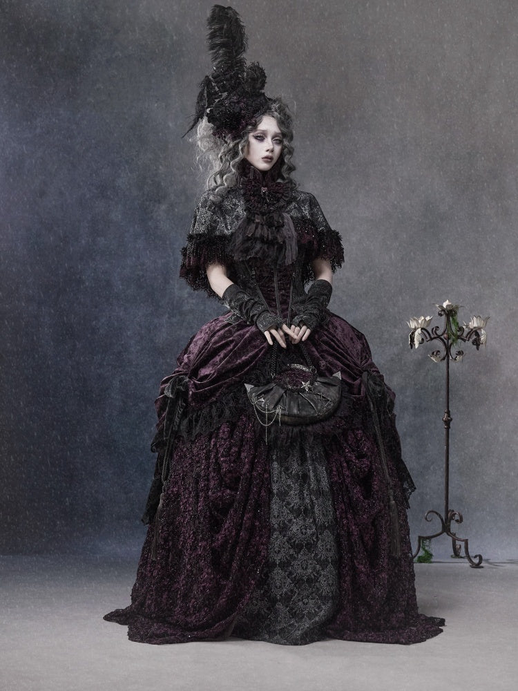 Legacy Of The Dead Gothic Dark Victorian Cloak Layered Over【s0000018603】