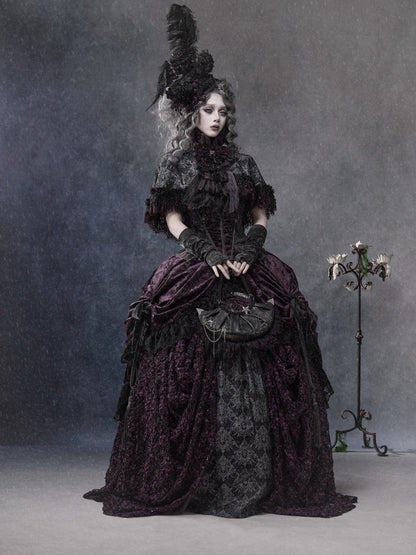 Legacy Of The Dead Gothic Dark Victorian Cloak Layered Over【s0000018603】