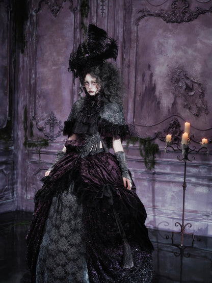 Legacy Of The Dead Gothic Dark Victorian Cloak Layered Over【s0000018603】