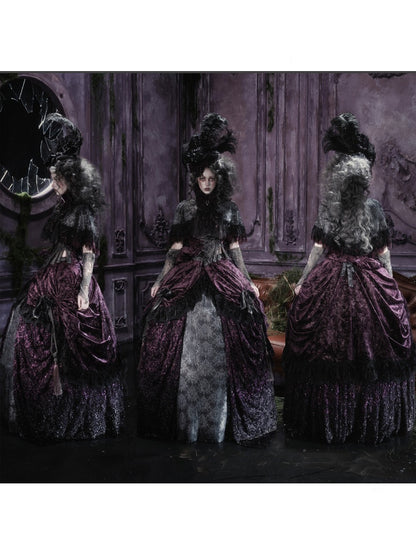Legacy Of The Dead Gothic Dark Victorian Cloak Layered Over【s0000018603】