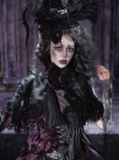 Legacy Of The Dead Gothic Dark Victorian Cloak Layered Over【s0000018603】