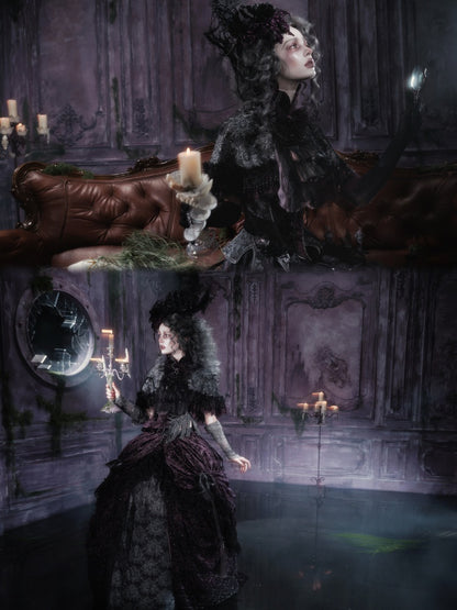 Legacy Of The Dead Gothic Dark Victorian Cloak Layered Over【s0000018603】