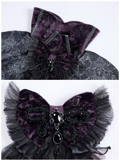 Legacy Of The Dead Gothic Dark Victorian Cloak Layered Over【s0000018603】
