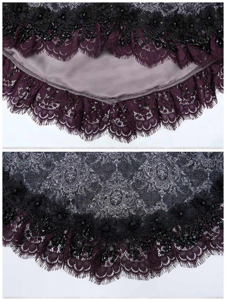 Legacy Of The Dead Gothic Dark Victorian Cloak Layered Over【s0000018603】