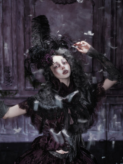 Legacy Of The Dead Gothic Dark Victorian Cloak Layered Over【s0000018603】