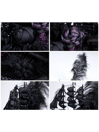 Legacy Of The Dead Gothic Dark Sailboat Hats【s0000018604】