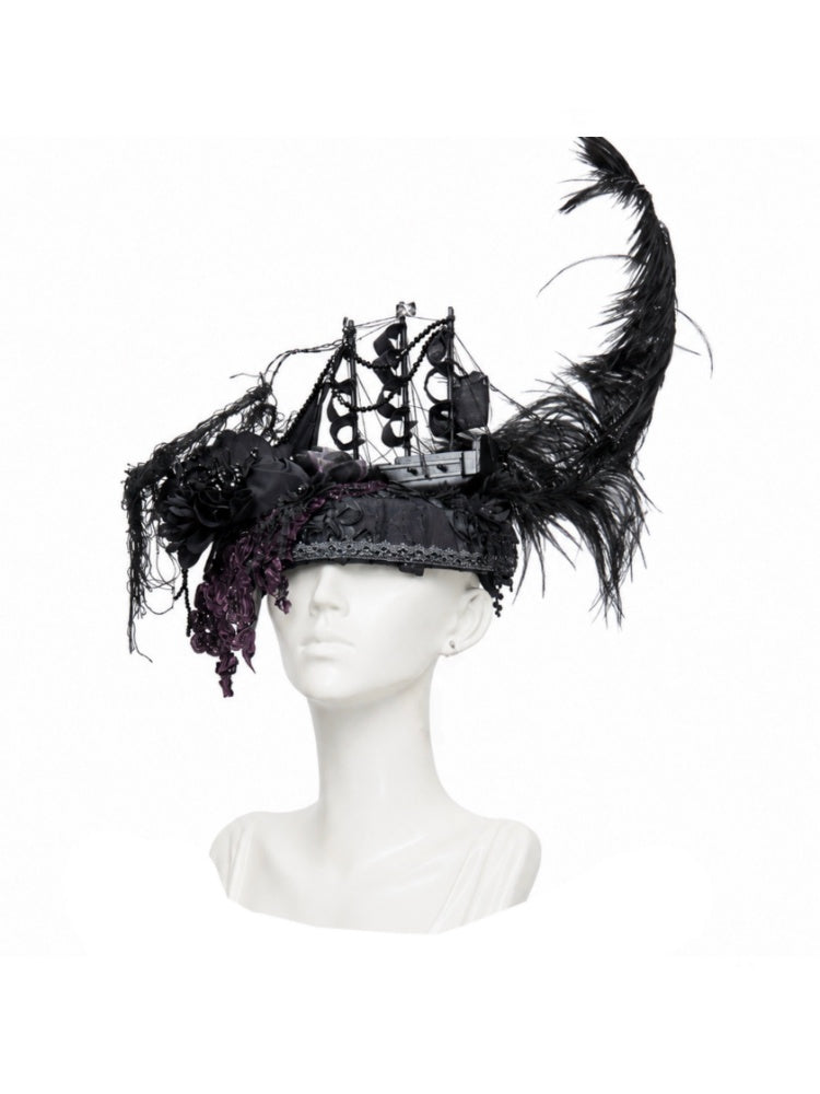 Legacy Of The Dead Gothic Dark Sailboat Hats【s0000018604】