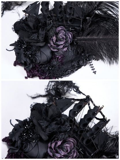 Legacy Of The Dead Gothic Dark Sailboat Hats【s0000018604】