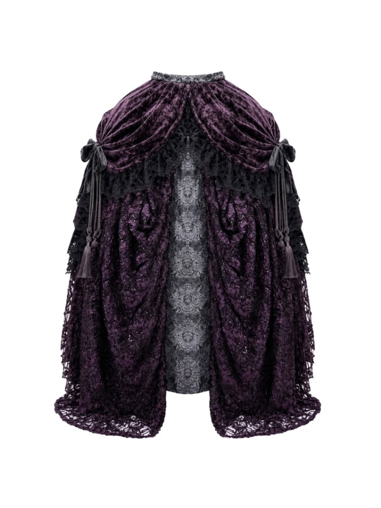 Legacy Of The Dead Gothic Dark Purple Midi Skirt【s0000018606】