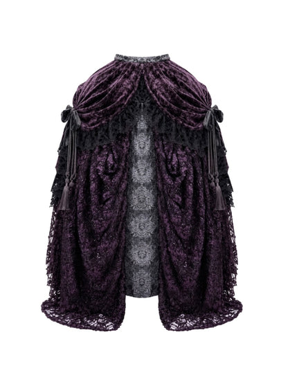 Legacy Of The Dead Gothic Dark Purple Midi Skirt【s0000018606】