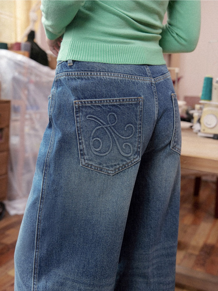 Non-Stretch Cotton Slim Straight-Leg Fleece Edges Pants【s0000018612】