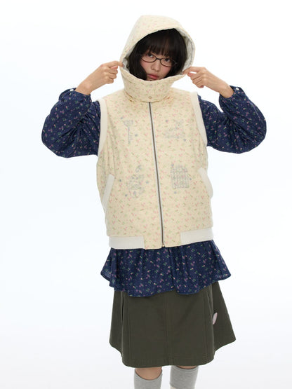 Double-Sided Warm Cotton Vest Sleeveless Jacket【s0000018616】