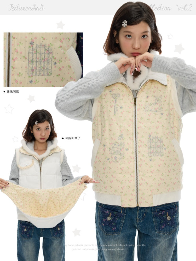 Double-Sided Warm Cotton Vest Sleeveless Jacket【s0000018616】
