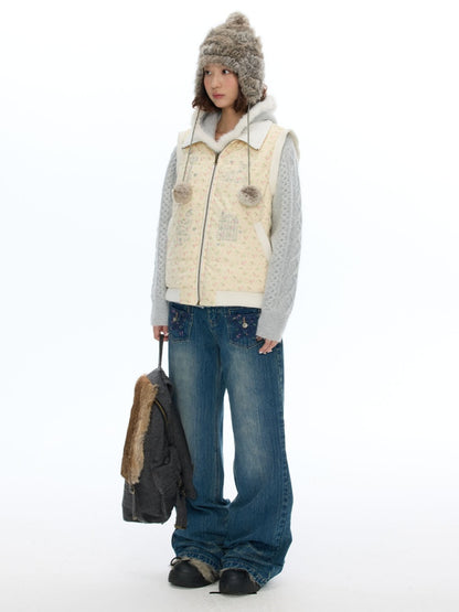 Double-Sided Warm Cotton Vest Sleeveless Jacket【s0000018616】
