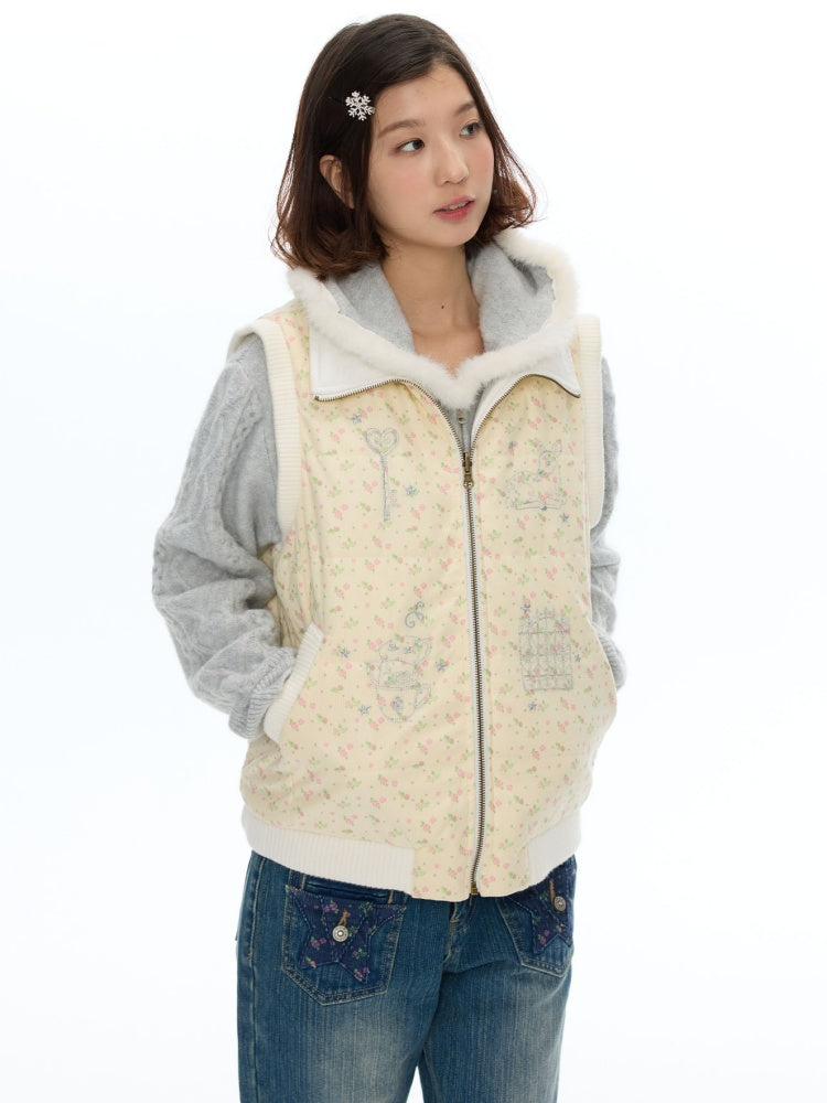 Double-Sided Warm Cotton Vest Sleeveless Jacket【s0000018616】