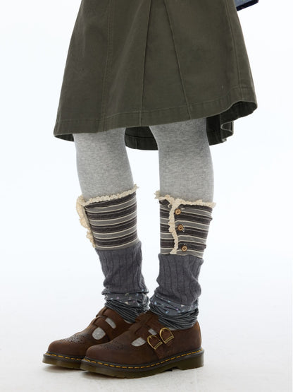 Vintage Patchwork Floral Layering Layered Leg Covers Sock Sleeves【s0000018624】
