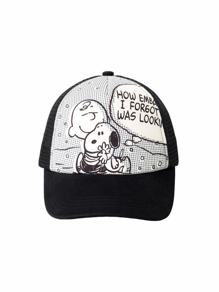 1JINN STUDIO x Snoopy Collaboration Color-Block Comic Print Street Truck Hat【s0000018628】