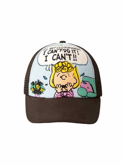 1JINN STUDIO x Snoopy Collaboration Color-Block Comic Print Street Truck Hat【s0000018628】