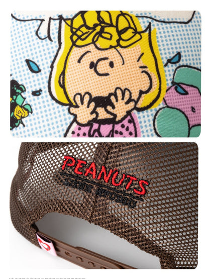 1JINN STUDIO x Snoopy Collaboration Color-Block Comic Print Street Truck Hat【s0000018628】