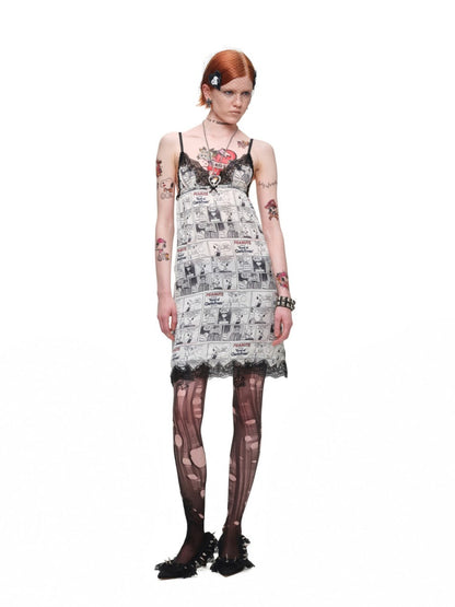 1JINN STUDIO x Snoopy Collaboration Comic Print A-Line Dress【s0000018629】