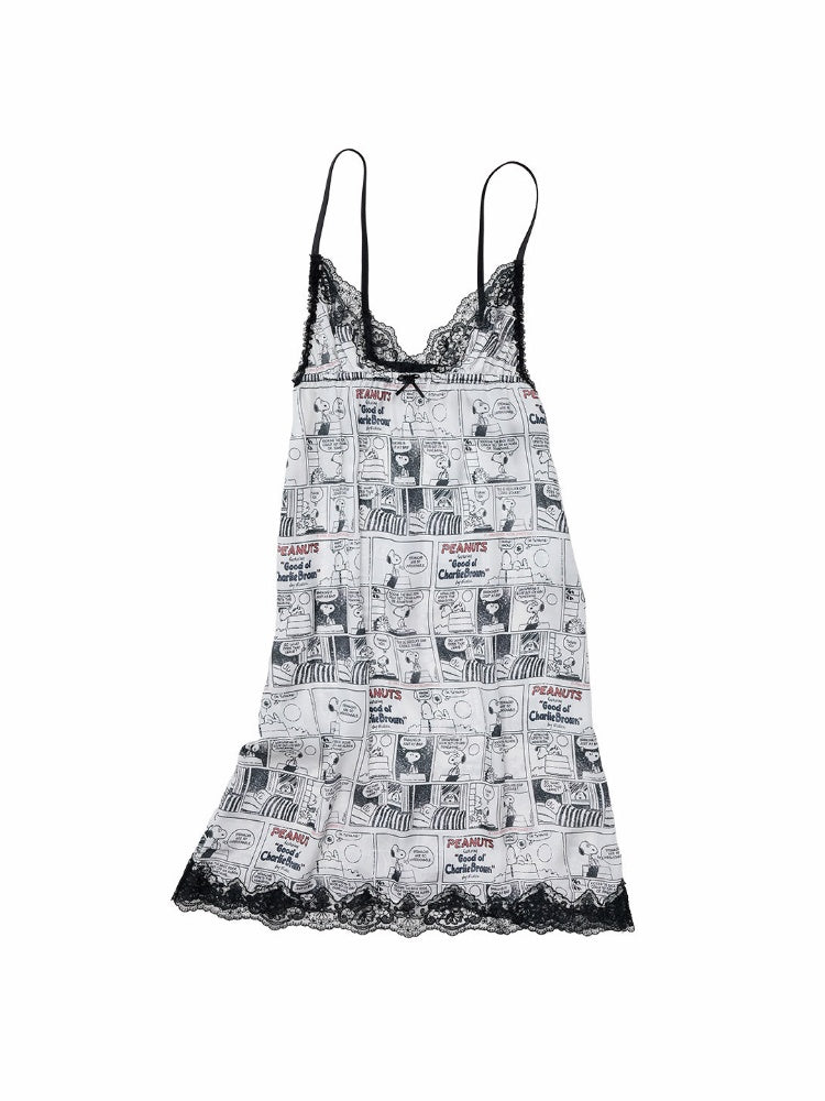 1JINN STUDIO x Snoopy Collaboration Comic Print A-Line Dress【s0000018629】