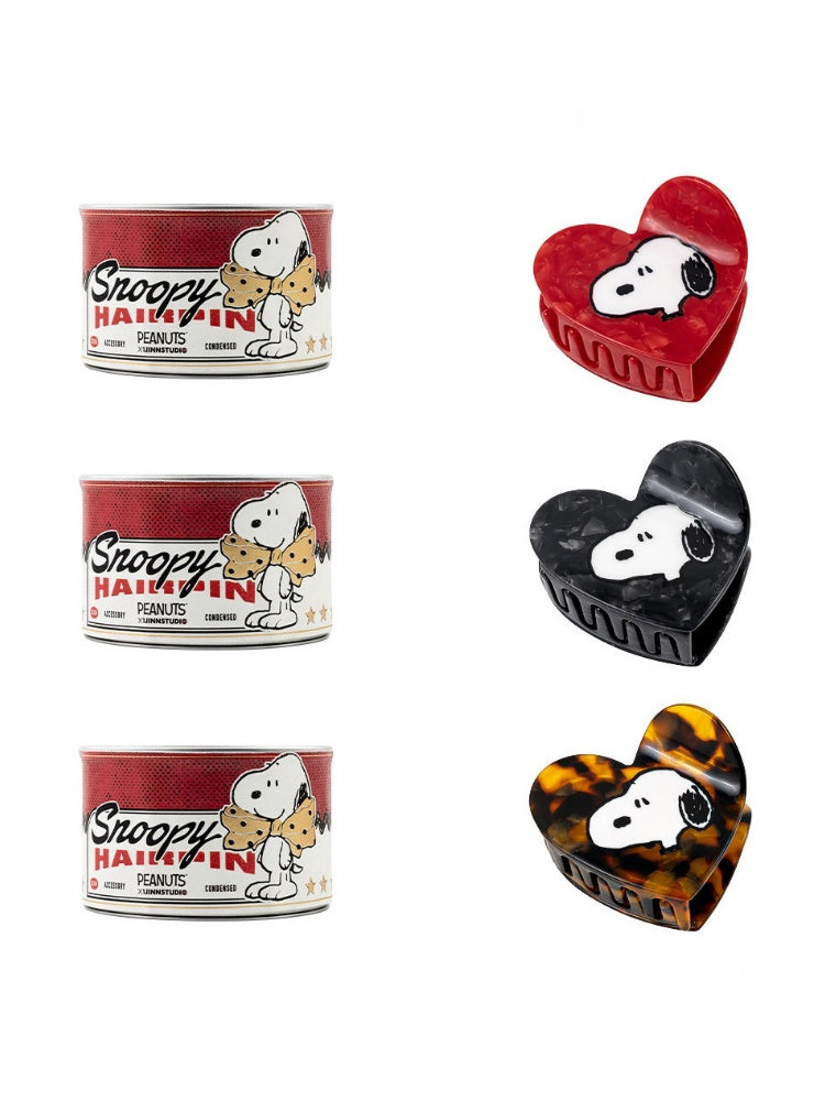 1JINN STUDIO x Snoopy Collaboration Heart-Shaped Shark Hair Clip【s0000018634】