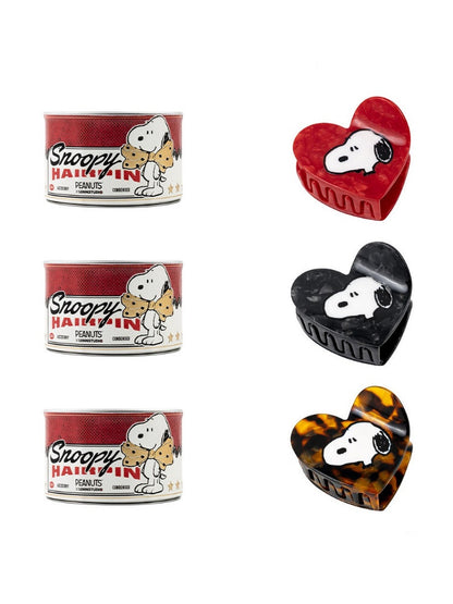 1JINN STUDIO x Snoopy Collaboration Heart-Shaped Shark Hair Clip【s0000018634】