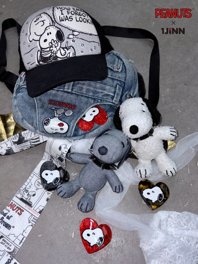 1JINN STUDIO x Snoopy Collaboration Heart-Shaped Shark Hair Clip【s0000018634】