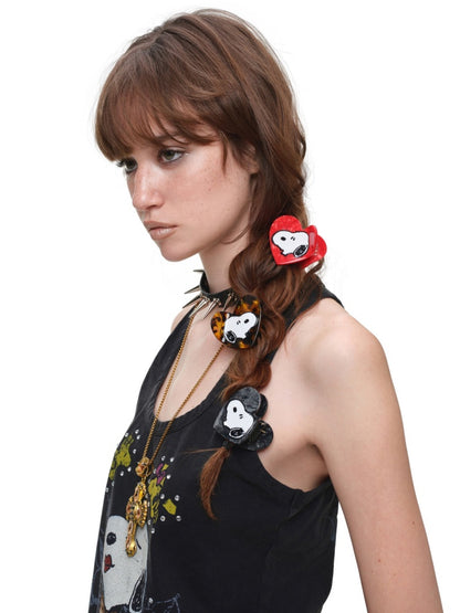 1JINN STUDIO x Snoopy Collaboration Heart-Shaped Shark Hair Clip【s0000018634】