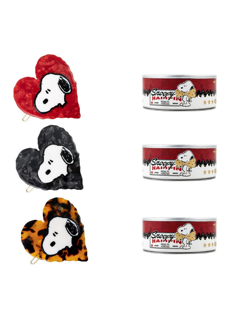 1JINN STUDIO x Snoopy Collaboration Heart-Shaped Shark Hair Clip【s0000018634】