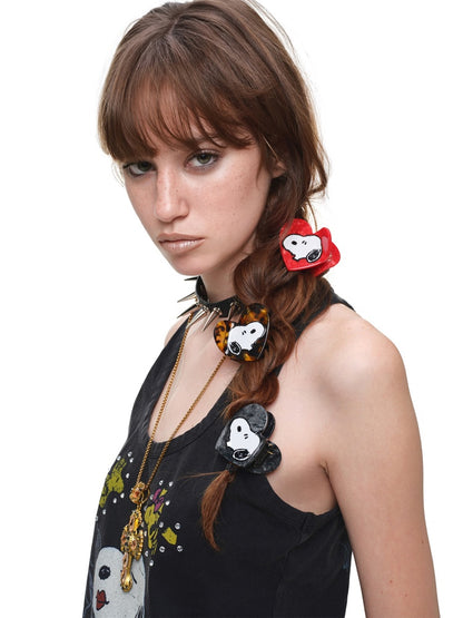 1JINN STUDIO x Snoopy Collaboration Heart-Shaped Shark Hair Clip【s0000018634】