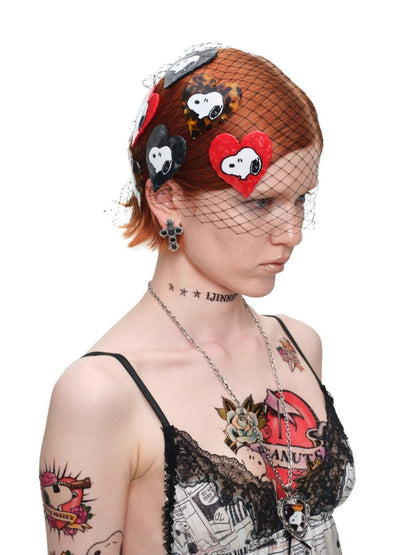 1JINN STUDIO x Snoopy Collaboration Heart-Shaped Shark Hair Clip【s0000018634】