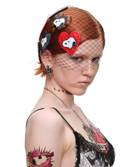 1JINN STUDIO x Snoopy Collaboration Heart-Shaped Shark Hair Clip【s0000018634】