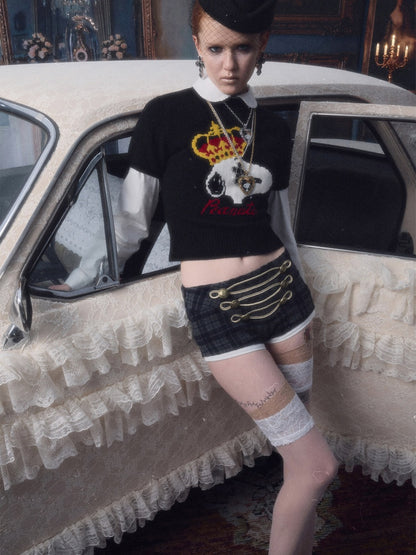 1JINN STUDIO x Snoopy Collaboration Jacquard Pullover Sweater Knitwear【s0000018643】