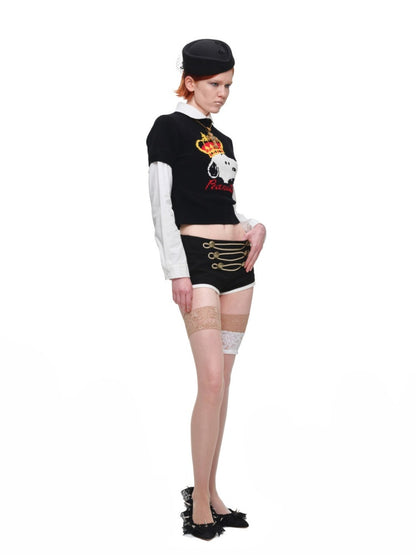 1JINN STUDIO x Snoopy Collaboration Jacquard Pullover Sweater Knitwear【s0000018643】