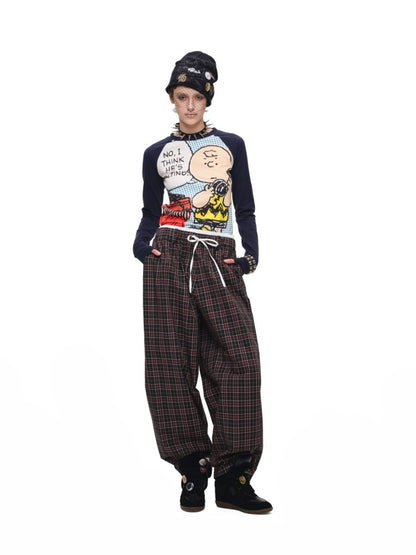 1JINN STUDIO x Snoopy Collaboration Comic Raglan Sleeve Long-Sleeve T-Shirt【s0000018648】