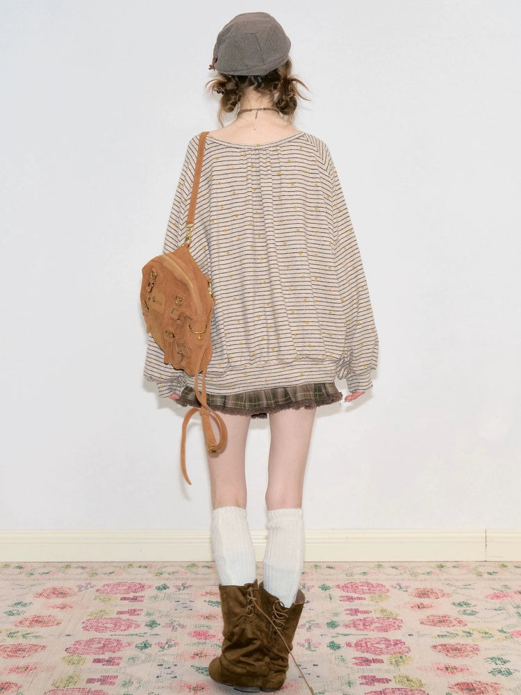 Vintage High-Waisted Slimming Brown Plaid Multi-Layer Ruffled Cake Short Skirt【s0000018743】