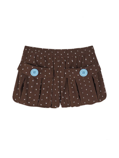 Corduroy Paw Pads Print 3D Pocket Bud Shorts【s0000018790】