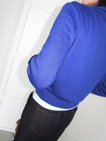 Lace Patchwork Deer Short Jacket Zipper Terry Thin Sweatshirt【s0000018951】