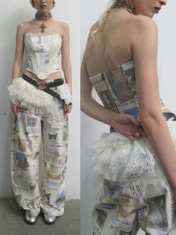 Irregular Mid-Low Waist Lace Multi-Layer Short Tulle Skirt【s0000019026】