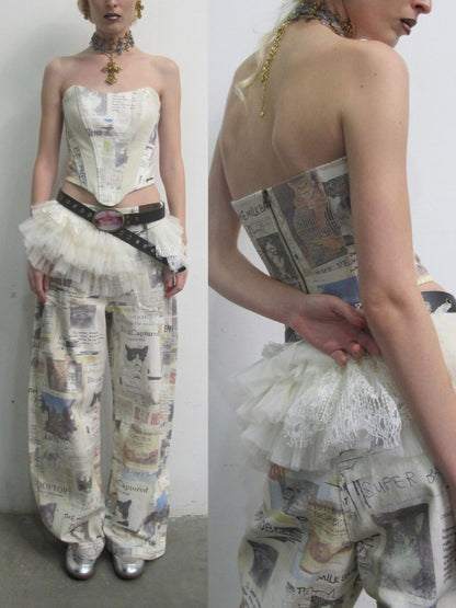 Irregular Mid-Low Waist Lace Multi-Layer Short Tulle Skirt【s0000019026】