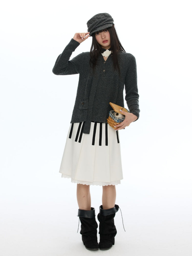 Crochet Wing Flower Twisted Pattern Sweater【s0000019054】