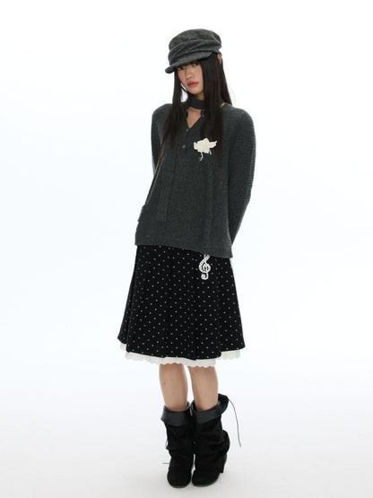 Crochet Wing Flower Twisted Pattern Sweater【s0000019054】