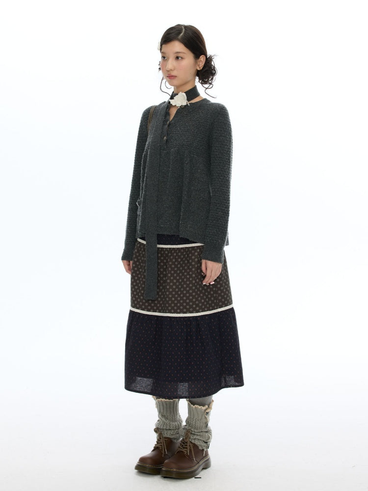 Crochet Wing Flower Twisted Pattern Sweater【s0000019054】