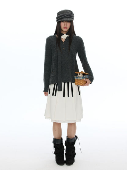 Crochet Wing Flower Twisted Pattern Sweater【s0000019054】