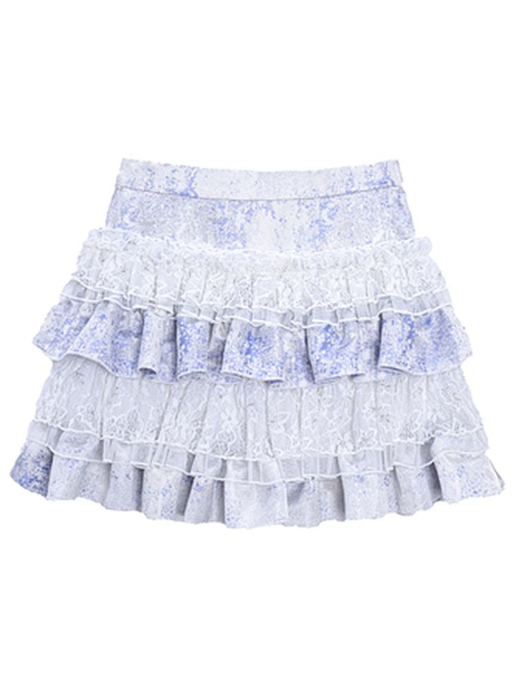 Lace fluffy cake skirt【s0000001806】