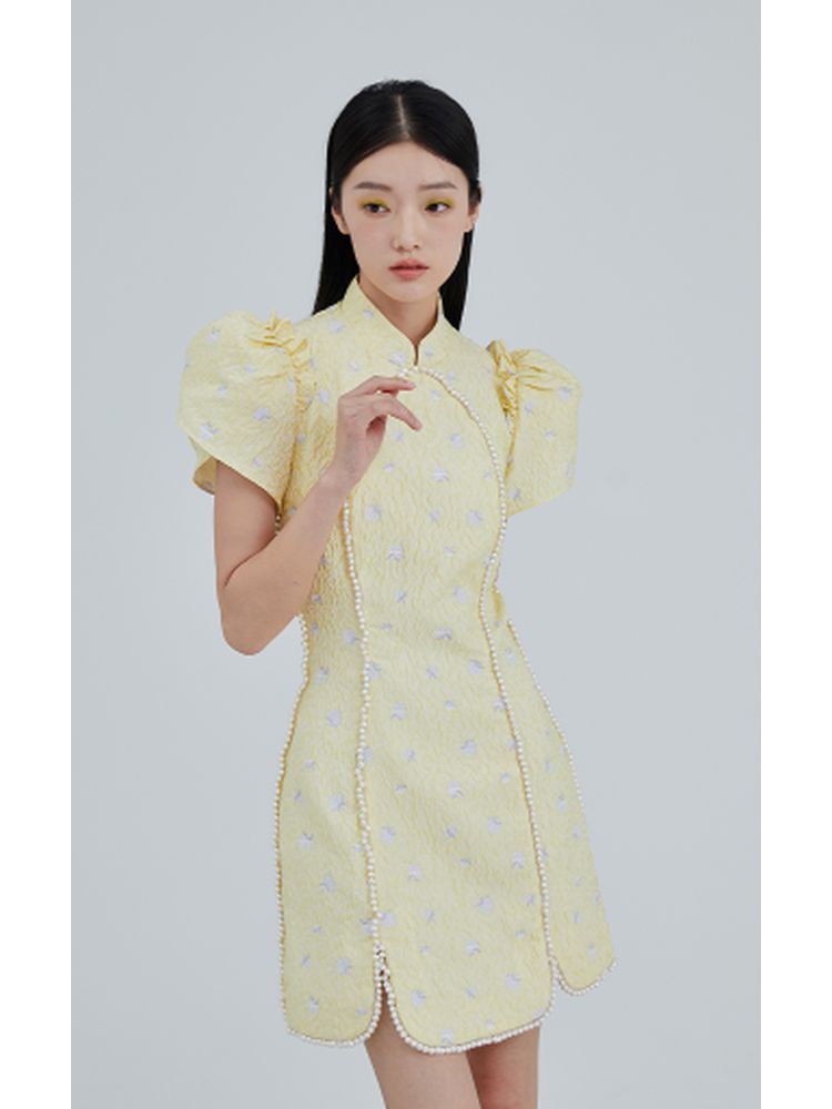 Pearl cheongsam dress【s0000001965】