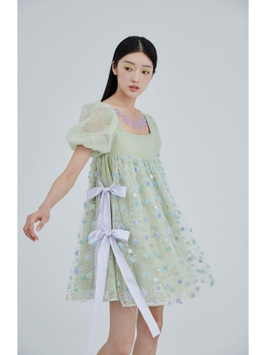 Flower embroidery doll skirt 【s0000001968】